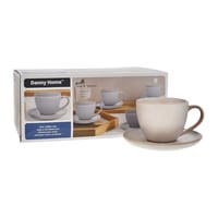 Danny Home Set de Tasses Speckled Grey 30cl 6 pièces