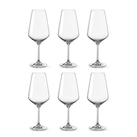 Bohemia Crystal Glass Sandra Bordeaux 55cl, 6er-Set