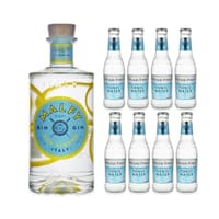 Malfy Gin con Limone 70cl mit 8x Fever Tree Mediterranean Tonic Water