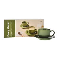 Danny Home Set de tasses vert / Green 22cl, 6 pièces