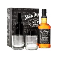 Jack Daniel's Old No. 7 70cl mit zwei Whiskygläsern