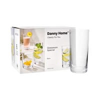 Danny Home Classic Tall Tumbler Verre à cocktail 46cl, pack de 6