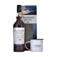 Talisker 10 Jahre Single Malt Whisky 70cl Set mit Mug