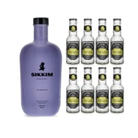 Sikkim Bilberry Gin 70cl mit 8x Fentiman's Tonic Water