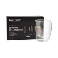 Danny Home Doppelwandiges Latte Macchiato Glas 30cl 2er-Set