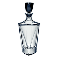 Bohemia Crystal Glass Triangle Decanter 75cl