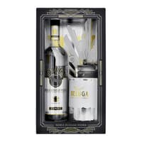 Beluga Noble Vodka Set mit Kaviarglas 70cl