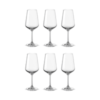 Bohemia Crystal Glass Sandra Wine 45cl, 6er-Set