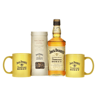Jack Daniel's Tennessee Whiskey Honey 70cl Hot Honey Set avec Tasses & Thé