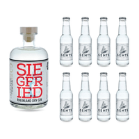 Siegfried Rheinland Dry 50cl Gin avec 8x Gent's Tonic Water