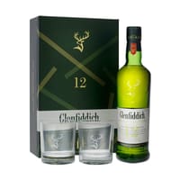 Glenfiddich 12 Year Old 70cl mit 2 Tumblergläsern