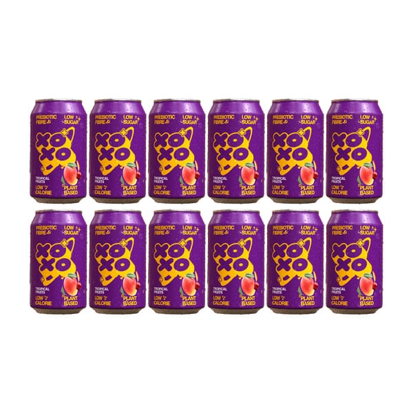 XOXO Prebiotic Tropical Sparkling Soda 33cl 12er Pack