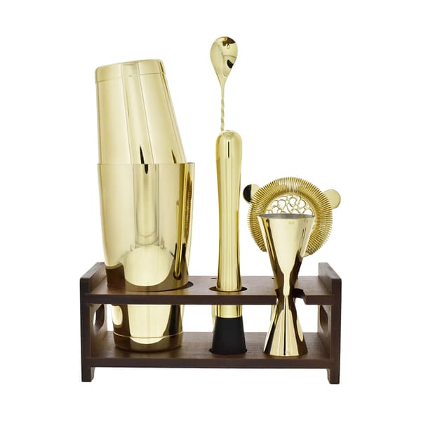 Bartool Set 6-teilig Gold