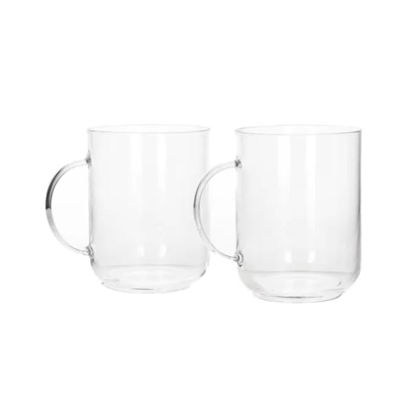 Danny Home Verre à boire avec anse 50 cl 10.5cm, pack de 2
