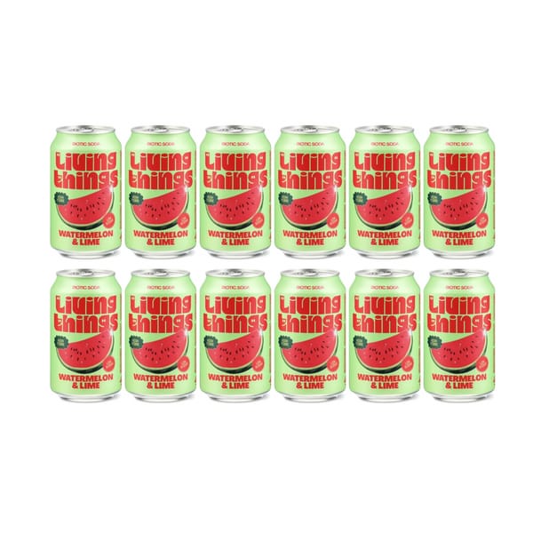 Living Things Watermelon & Lime Biotic Soda 33cl 12er Pack