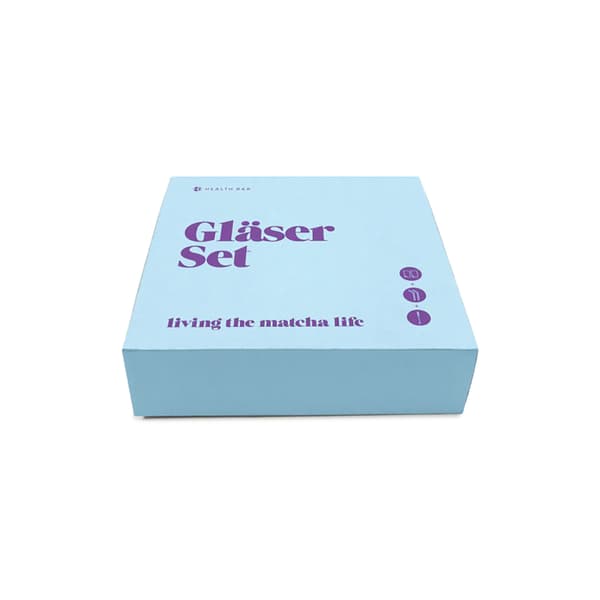 Health Bar Matcha Gläser Set mit Glas Strohhalmen 2er-Pack