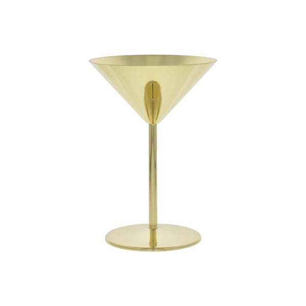 Verre à martini en acier inoxydable doré 21cl