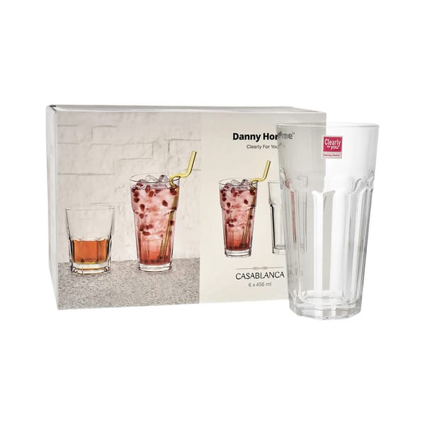 Danny Home Highball Verre Casablanca 45.6cl Pack de 6