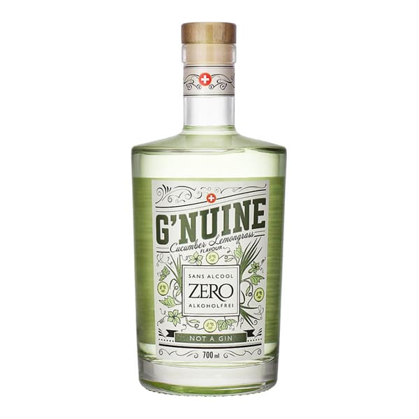 Ginuine Zero Cucumber & Lemongrass sans alcool 70cl