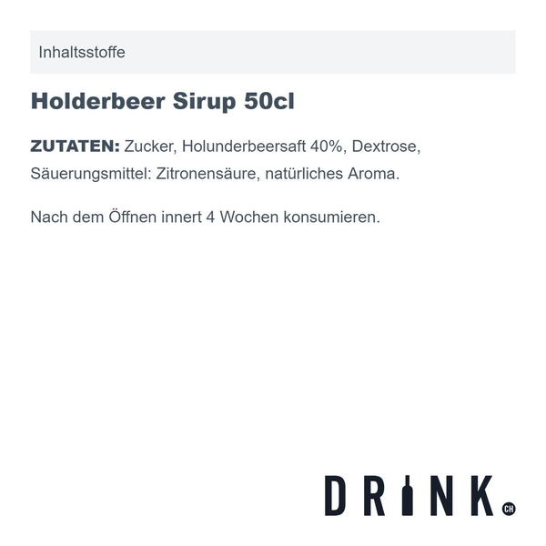 Holderbeer Sirup 50cl