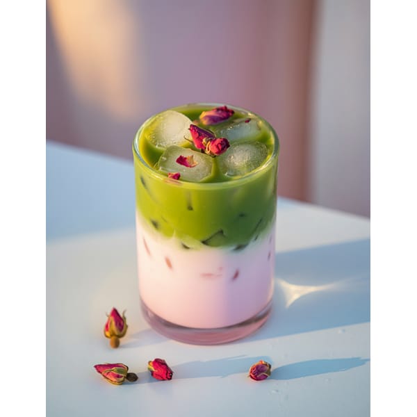 Rose Matcha Latte