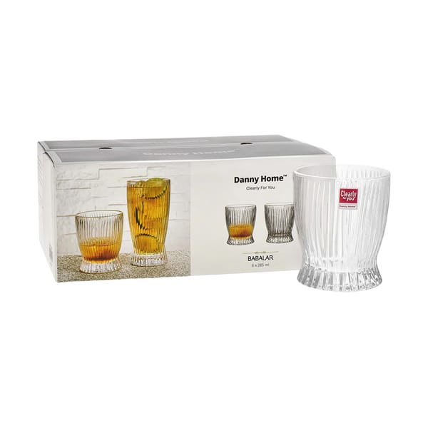 Danny Home Babalar Shining Crystal Tumbler 28.5cl, pack de 6
