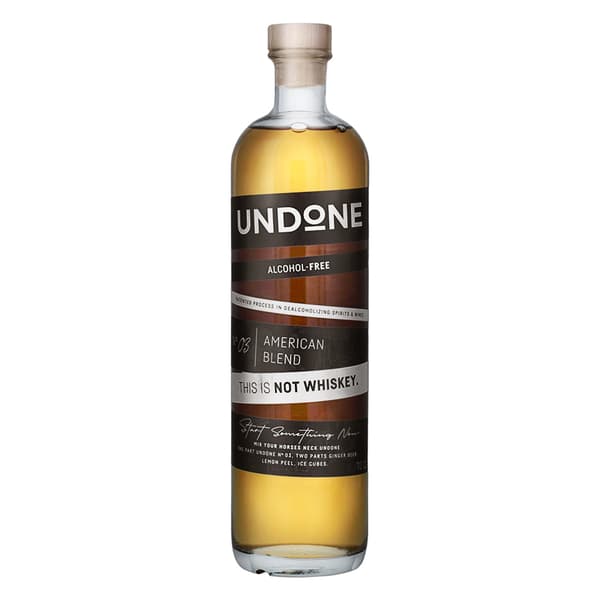 UNDONE No. 3 American Blend sans alcool (not Whisky) 70cl