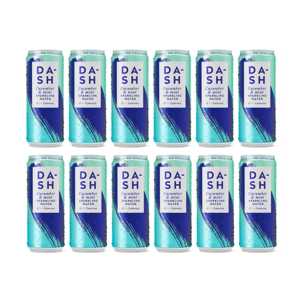Dash Cucumber Infused Sparkling Water 33cl Pack de 12