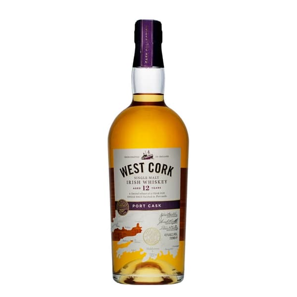 West Cork 12 Years Port Cask Whiskey 70cl