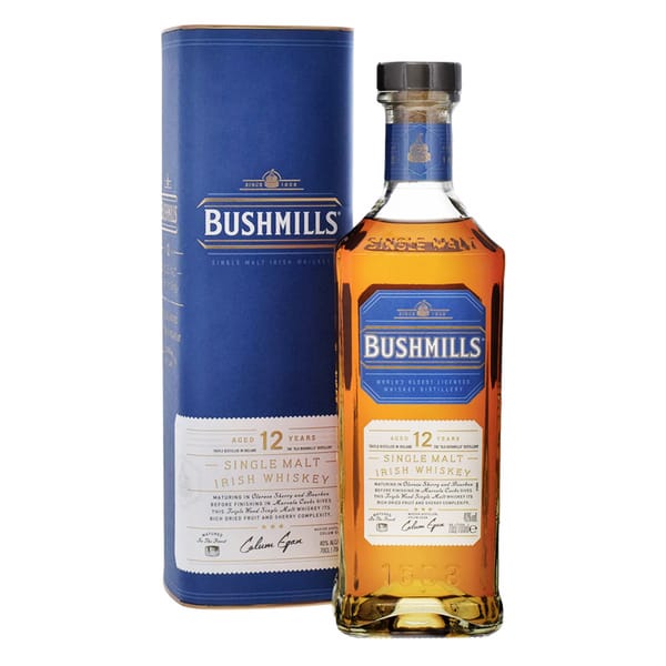 Bushmills 12 Years Single Malt Irish Whiskey 70cl