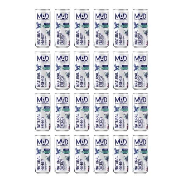 MAD Natural Energy Elderflower & Coffee Fruit 33cl Pack de 24