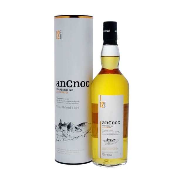AnCnoc 12 Years Single Malt Whisky 70cl