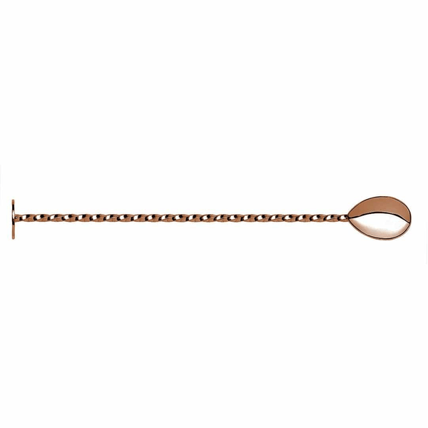 Cuillère de bar en or rose avec poussoir 270mm