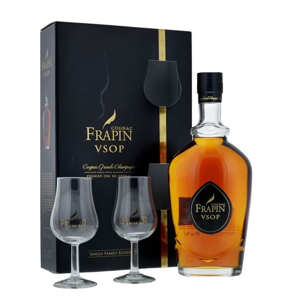 Frapin VSOP 70cl mit zwei Gläser