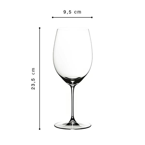 Riedel Veritas Cabernet / Merlot Verre à Vin, Pack de 6