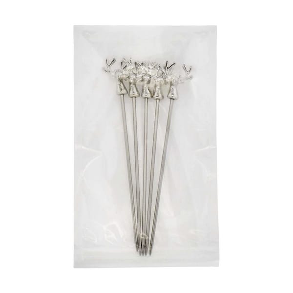Brochettes à cocktail tête de cerf, set de 5