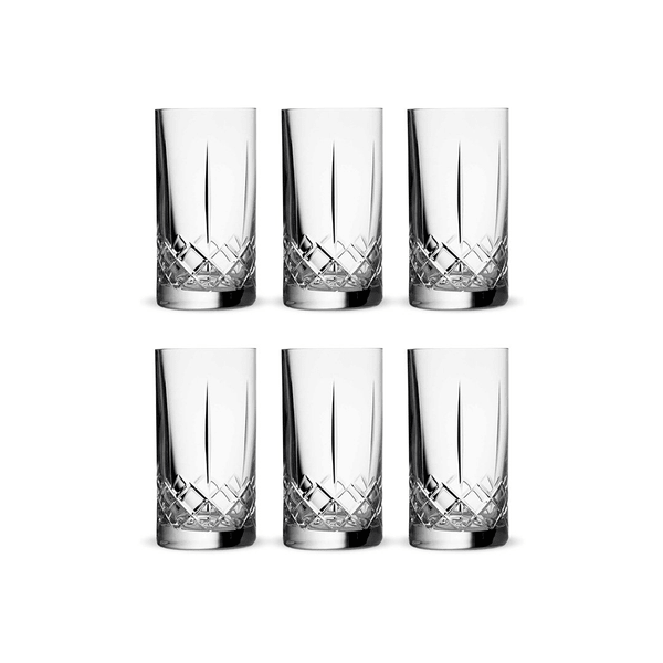 Verre à eau Ginza Tall Cuts 24cl, Pack de 6
