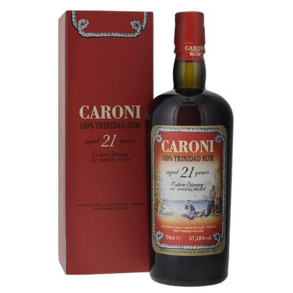 Caroni 100% Trinidad Rum Aged 21 Years Extra Strong 70cl