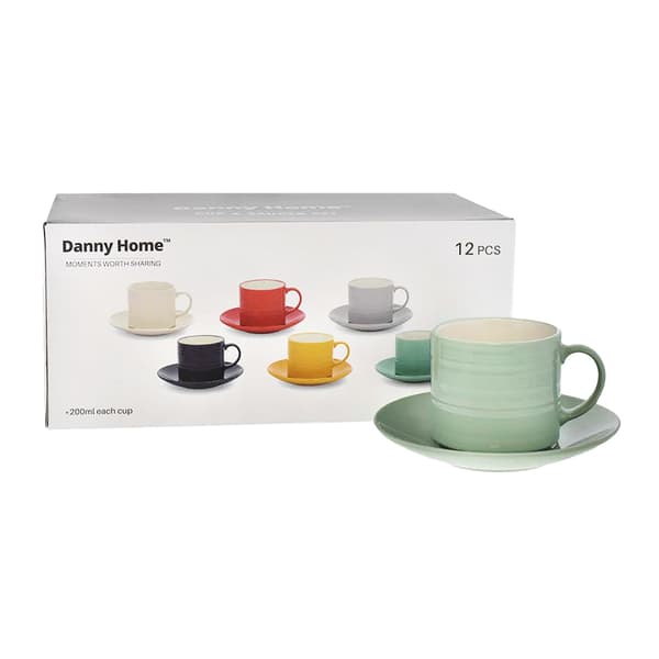 Danny Home Tassenset bunt 20cl 6-teilig
