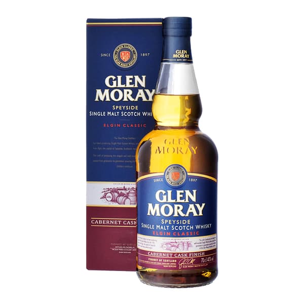 Glen Moray Elgin Classic Cabernet Cask Finish Single Malt Whisky 70cl