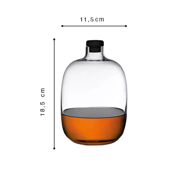 Nude Malt Whiskey Bottle with Wooden Tray 110cl