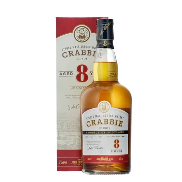 Crabbie 8 Years Single Malt Whisky 70cl