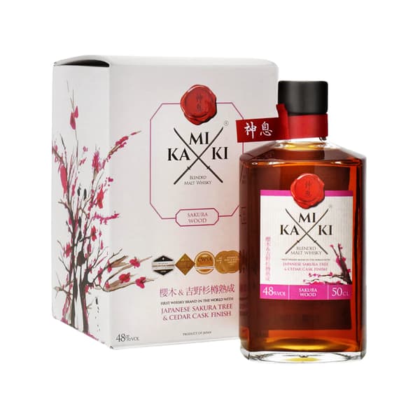 Kamiki Sakura Wood Finish Blended Malt Whisky 50cl