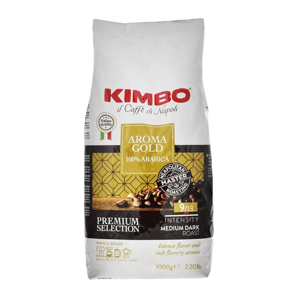Kimbo Aroma Gold Arabica grains de café 1kg