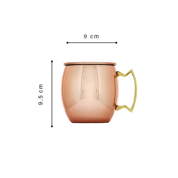 Gobelet en cuivre Shiny Smooth