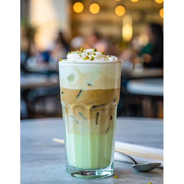 Iced Pistachio Vanilla Oat Latte