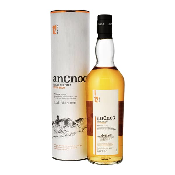 AnCnoc 12 Years Single Malt Whisky 70cl