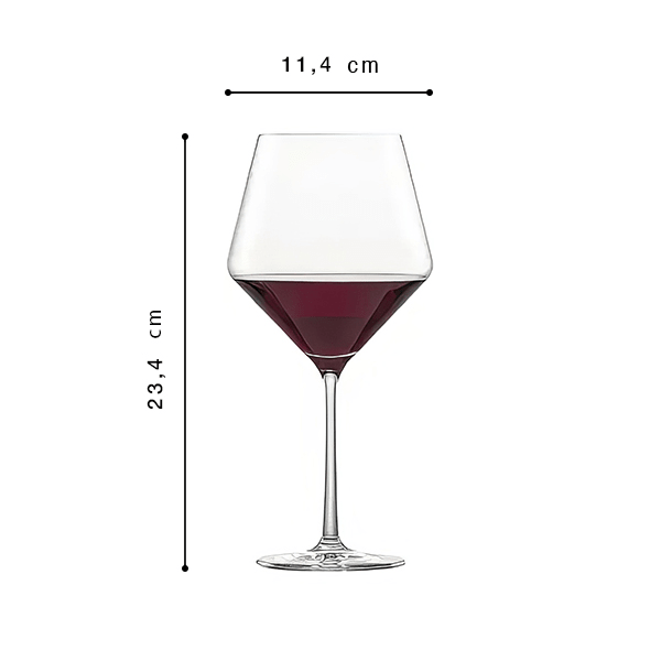 Zwiesel Glas Bourgogne Verre à vin rouge Pure 69.2cl Pack de 2