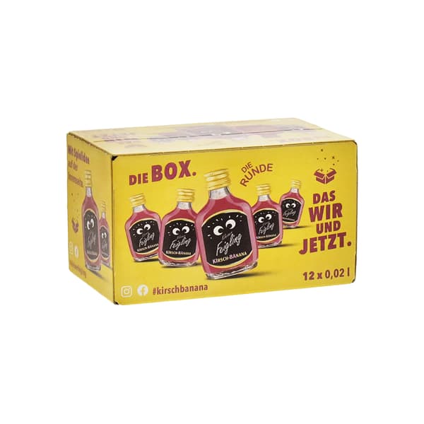 Kleiner Feigling Kirsch Banana Likör 12x2cl