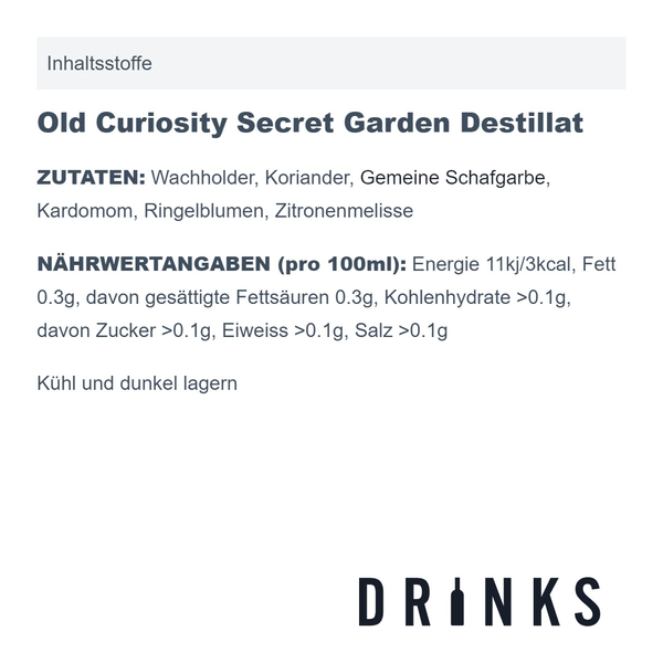 The Secret Garden The Herb Garden Destillat (alkoholfrei) 50cl